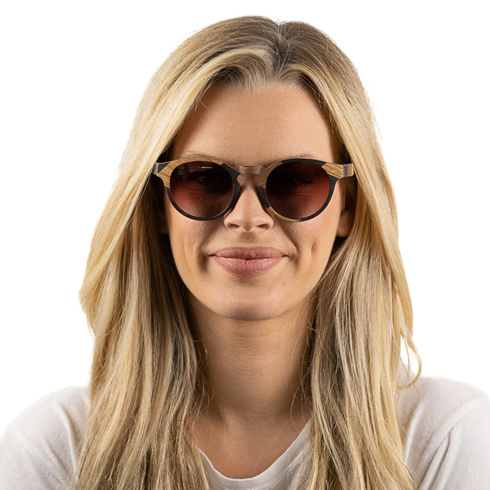 Load image into Gallery viewer, SOEK Adult Polarised Sunglasses - Drifter Maple & Ebony