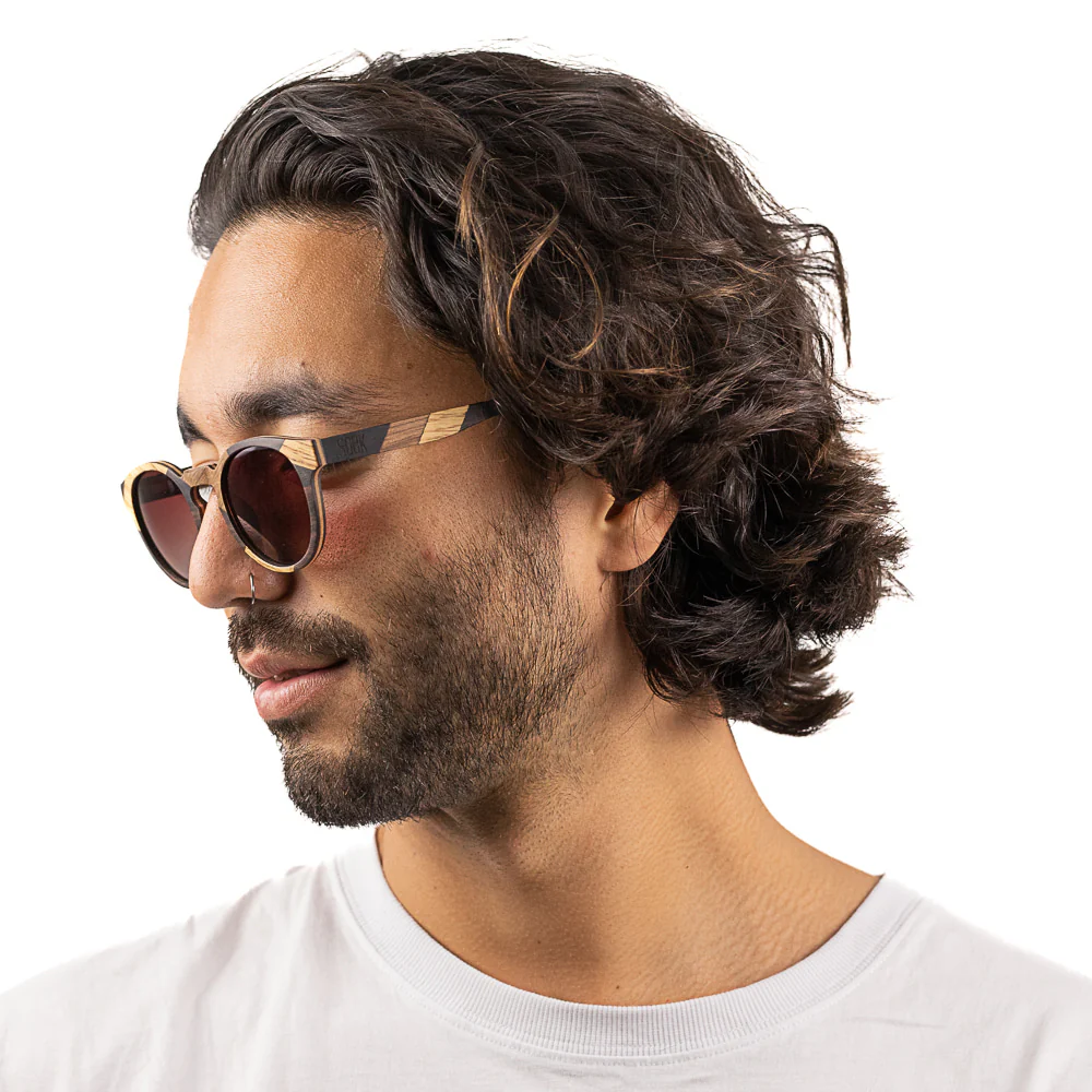 Load image into Gallery viewer, SOEK Adult Polarised Sunglasses - Drifter Maple & Ebony
