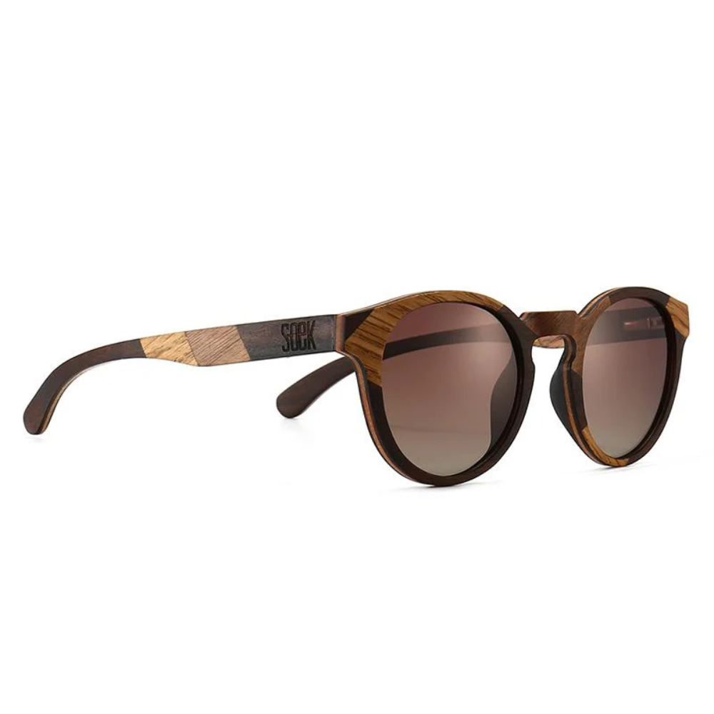 Load image into Gallery viewer, SOEK Adult Polarised Sunglasses - Drifter Maple & Ebony
