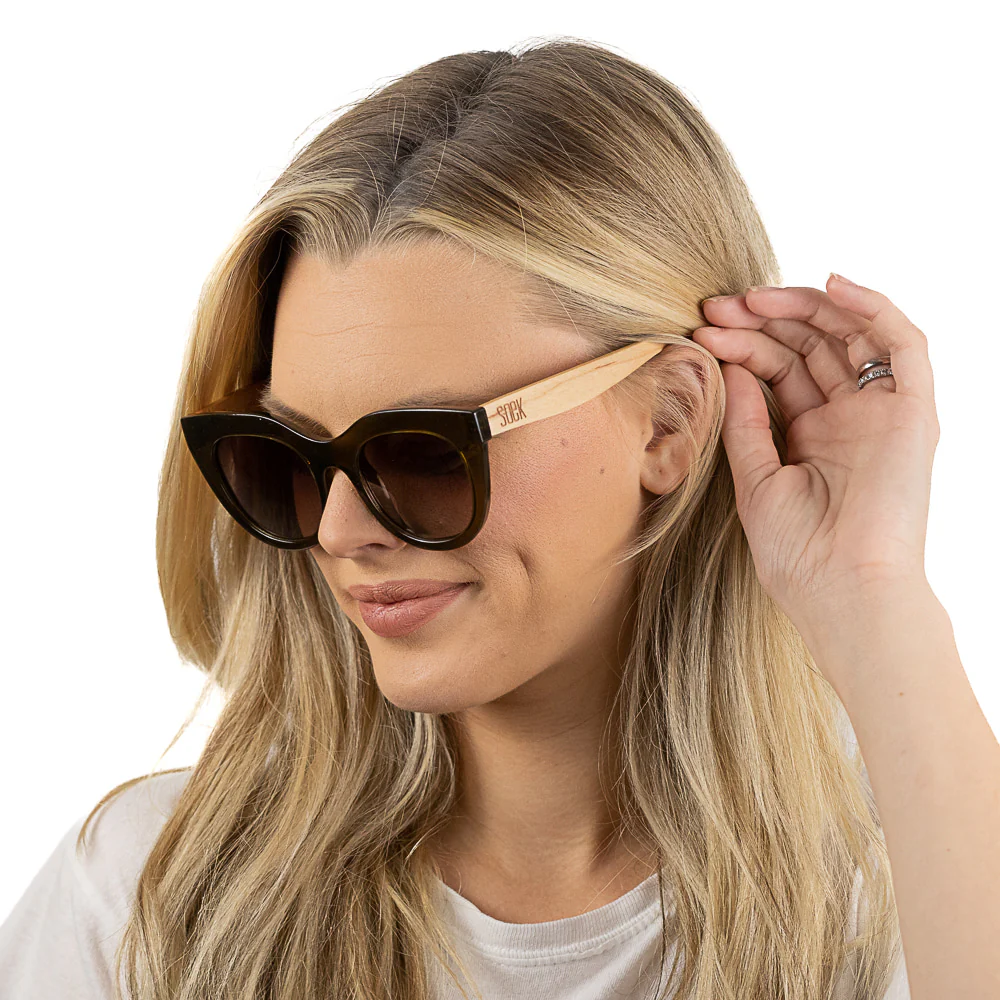 Load image into Gallery viewer, SOEK Adult Polarised Sunglasses - Milla Khaki