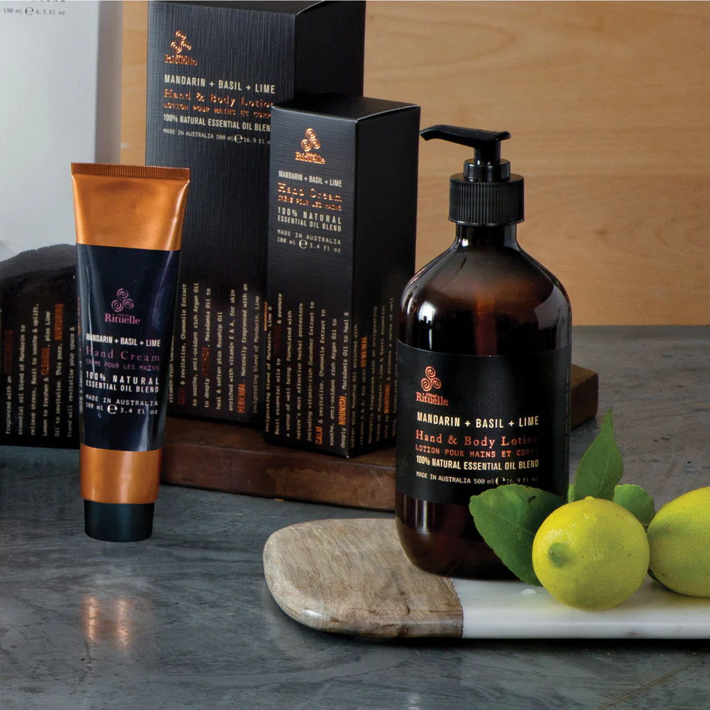 Load image into Gallery viewer, URBAN RITUELLE Hand & Body Lotion 500ml - Mandarin, Basil & Lime