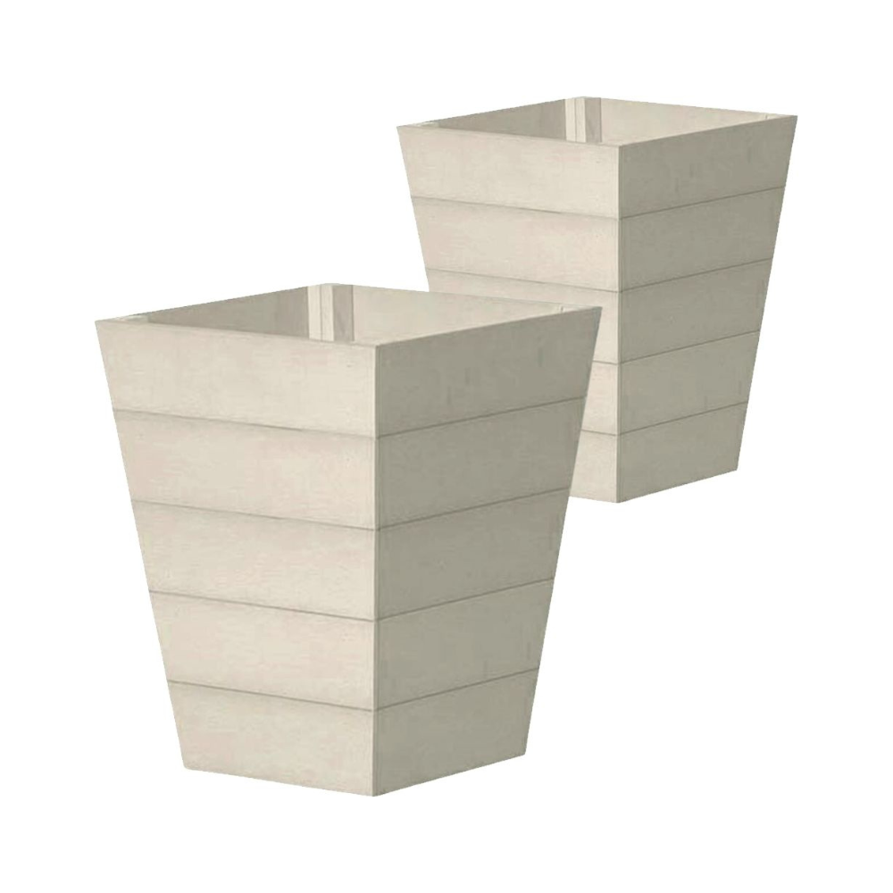 Load image into Gallery viewer, WINAWOOD Planter Pot Set of 2 - Large - Stone Grey **Limited Stock**
