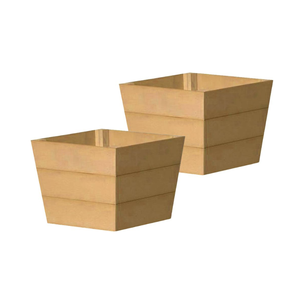 Load image into Gallery viewer, WINAWOOD Planter Pot Set of 2 - Small - New Teak **Limited Stock**