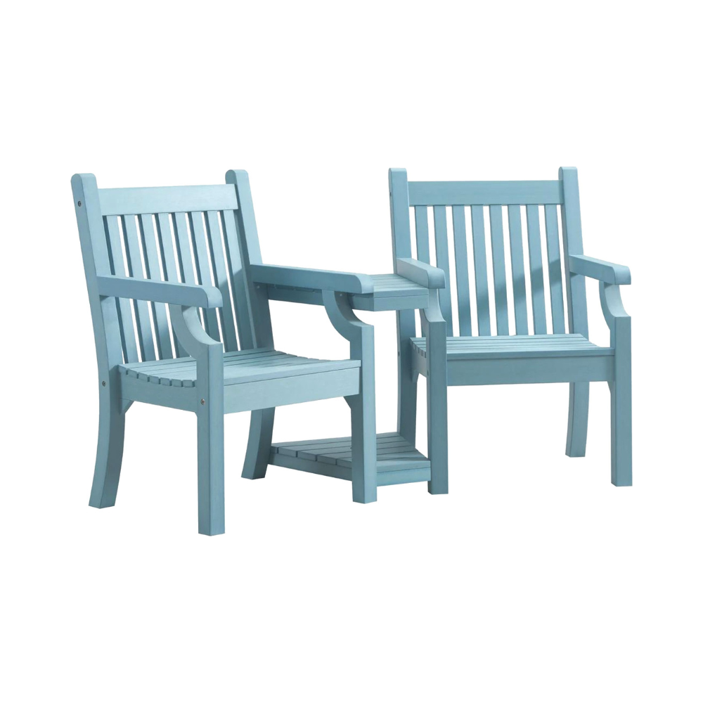WINAWOOD Sandwick Love Seat With Table - 1720cm - Powder Blue