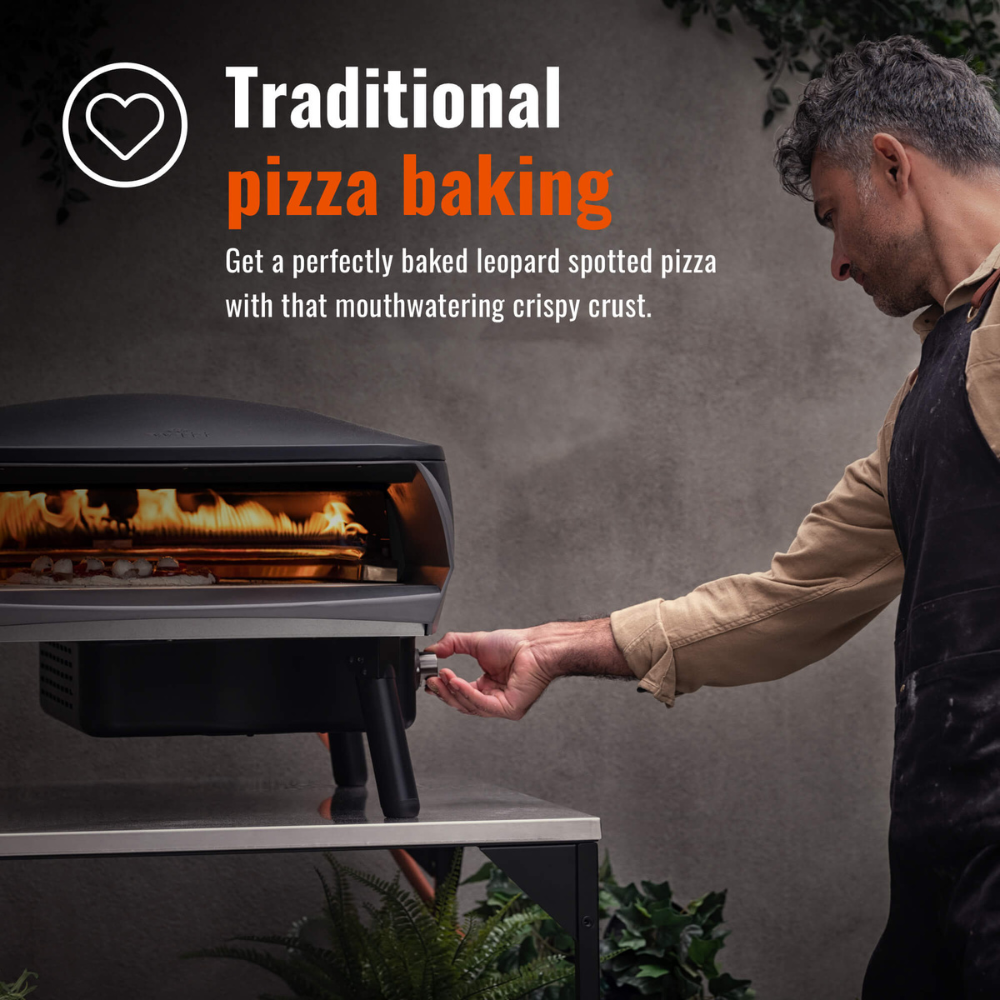 Load image into Gallery viewer, WITT Etna Fermo Gas Powered Pizza Oven 16" - Black **Limited Stock**