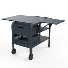 Load image into Gallery viewer, ZiiPa Fredda Deluxe Garden Trolley with Side Tables - Slate/Ardoise