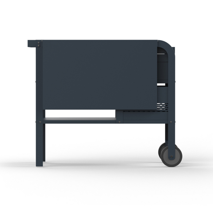 ZiiPa Fredda Deluxe Garden Trolley with Side Tables - Slate/Ardoise