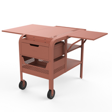 Load image into Gallery viewer, ZiiPa Fredda Deluxe Garden Trolley with Side Tables - Terracotta