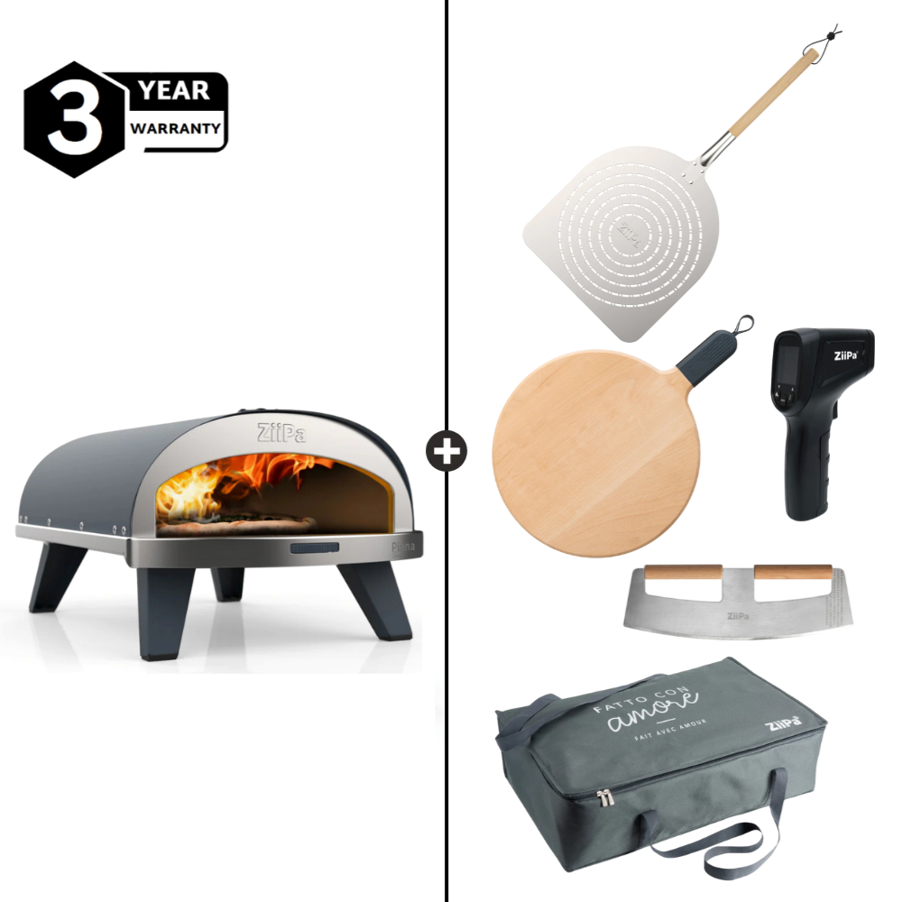 Load image into Gallery viewer, ZiiPa Piana Gas Pizza Oven Chef Bundle - Slate/Ardoise