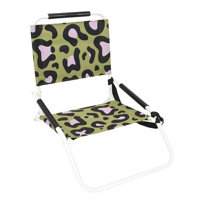 ANNABEL TRENDS Beach Chair – Ocelot Pink Khaki