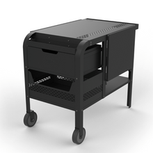Load image into Gallery viewer, ZiiPa Fredda Deluxe Garden Trolley with Side Tables - Charcoal/Charbon