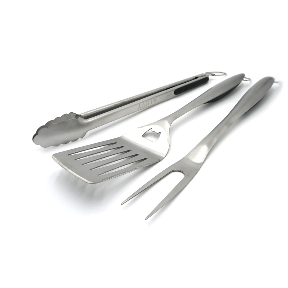 Load image into Gallery viewer, ALUVY SAM Original Low Brazier with Cover & BBQ Tool Set - Reseda