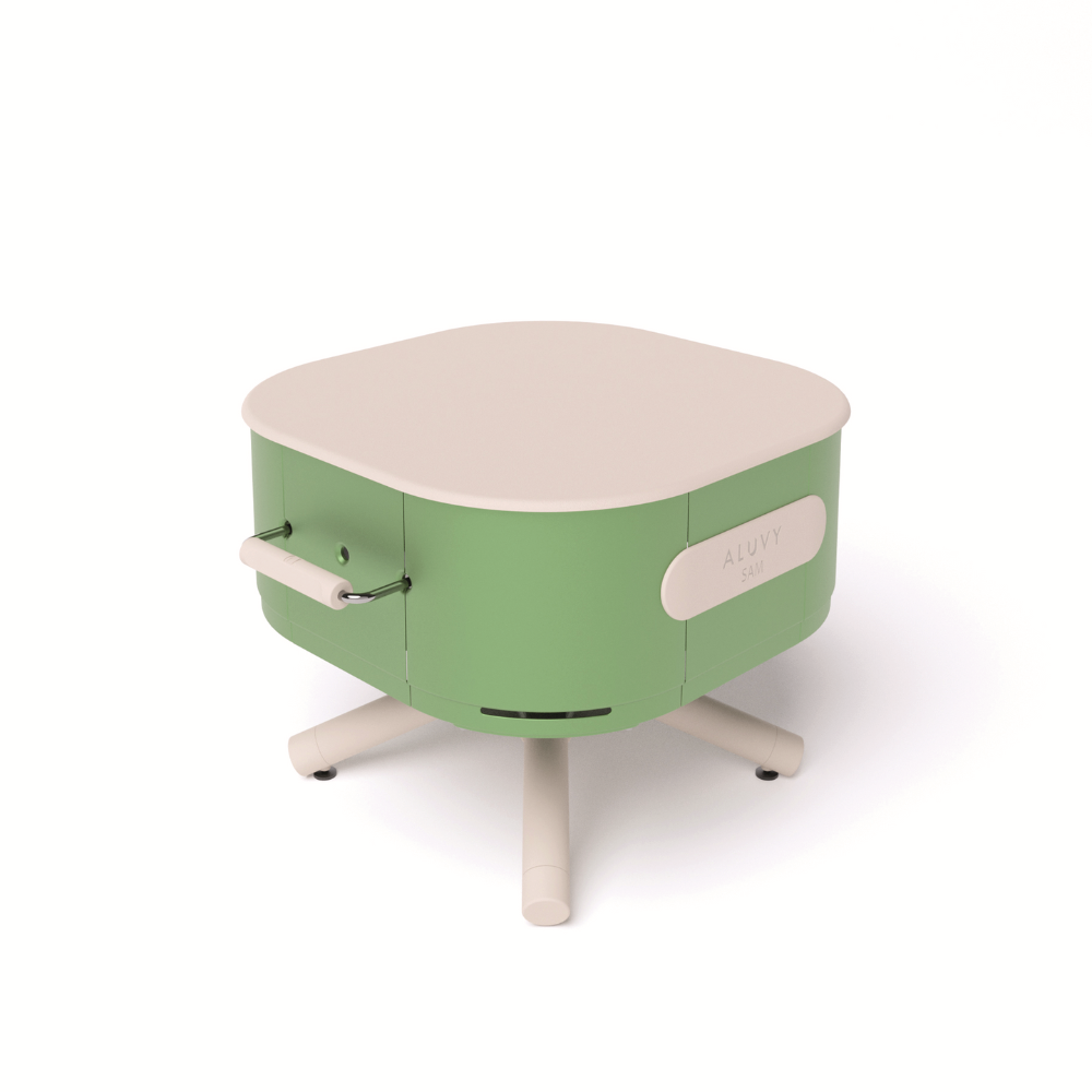 Load image into Gallery viewer, ALUVY SAM Original Low Brazier with Cover & BBQ Tool Set - Reseda