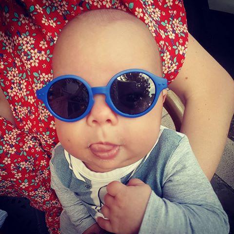 Load image into Gallery viewer, IZIPIZI PARIS Sun Baby Sunglasses - Denim Blue (0-12 MONTHS) **CLEARANCE**