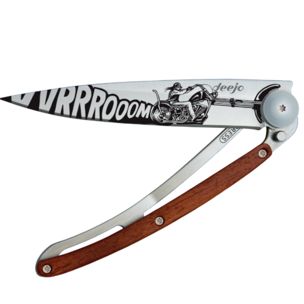 Load image into Gallery viewer, DEEJO KNIFE | Rosewood 37g - Vroom Half Opened