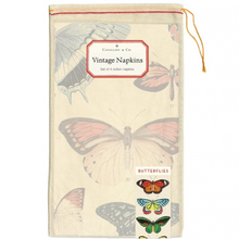 Load image into Gallery viewer, CAVALLINI &amp; Co. 100% Natural Cotton Napkins Set of 4 - Butterflies