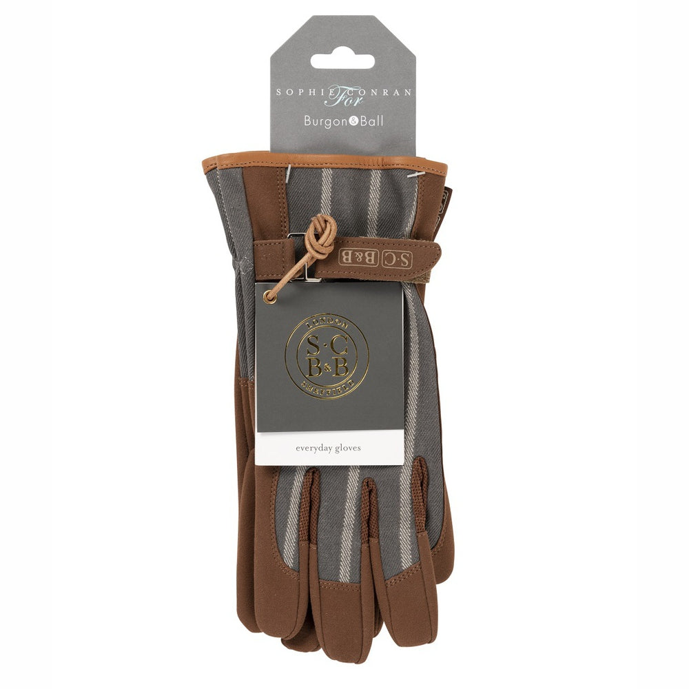 Load image into Gallery viewer, SOPHIE CONRAN Gloves - Ticking Stripe Grey