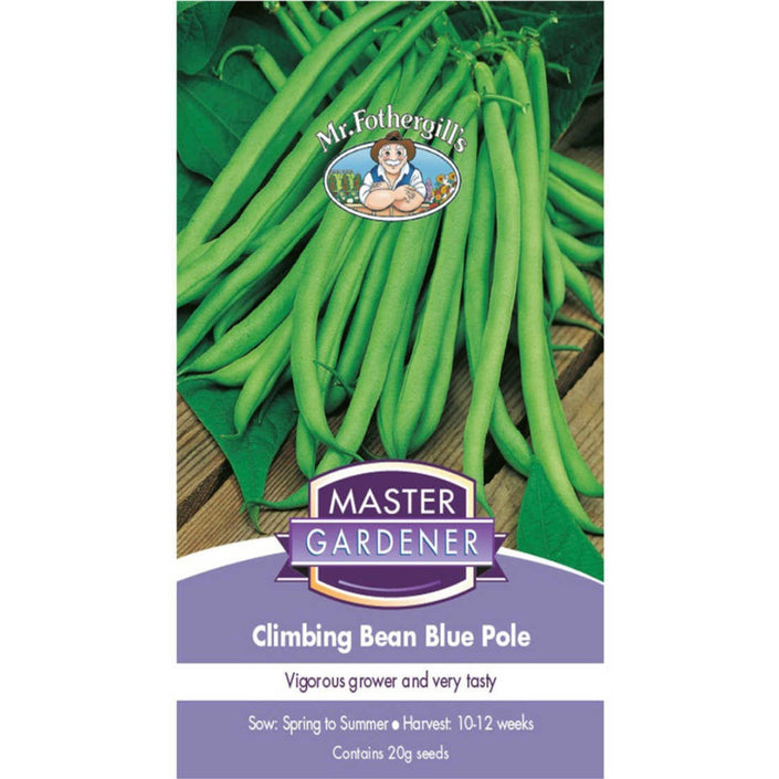 MASTER GARDENER Seeds - Climbing Bean Blue Pole