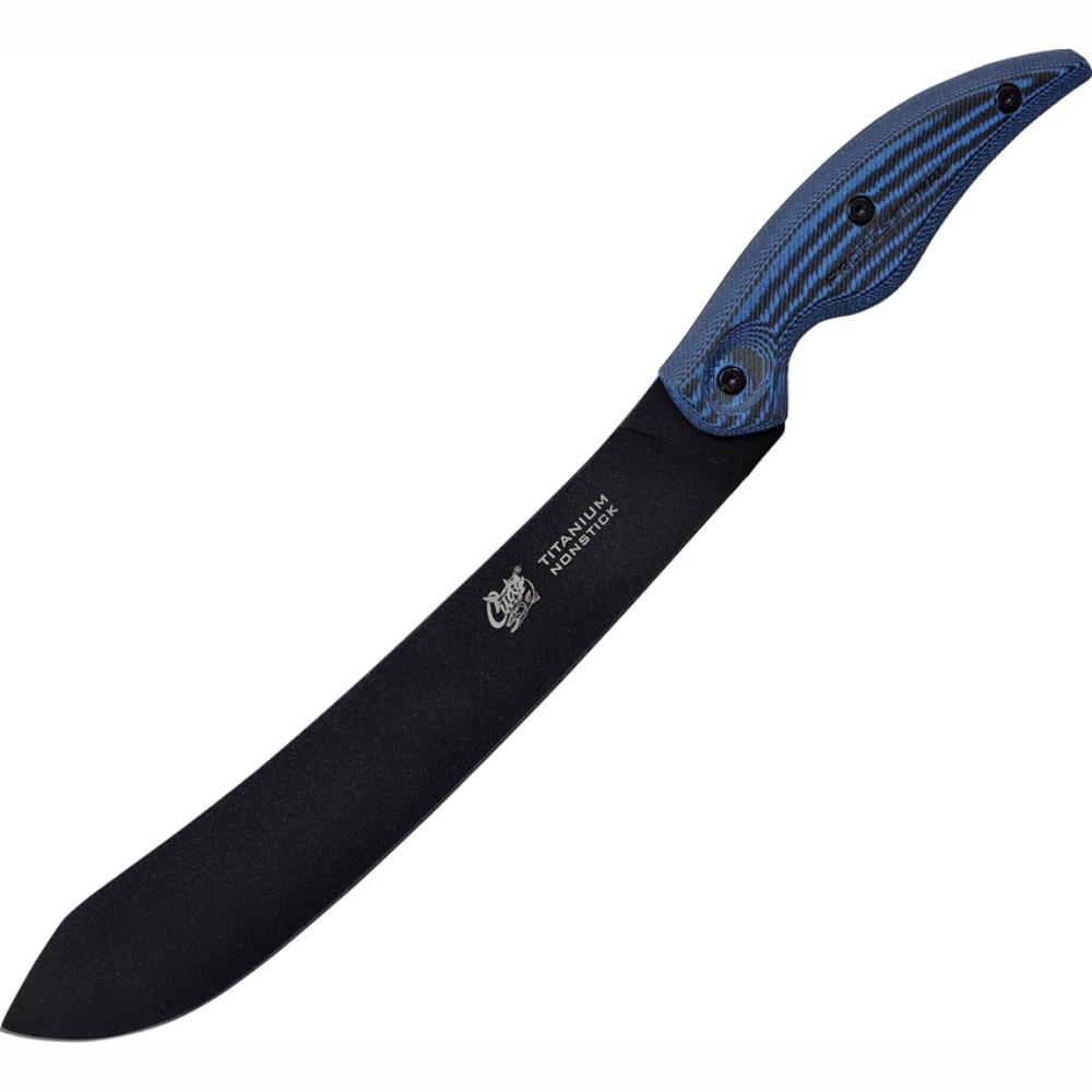 Load image into Gallery viewer, CAMILLUS Cuda 10" Butcher Knife with Sheath - 18130 Titanium Bonded, Non-Stick **CLEARANCE**