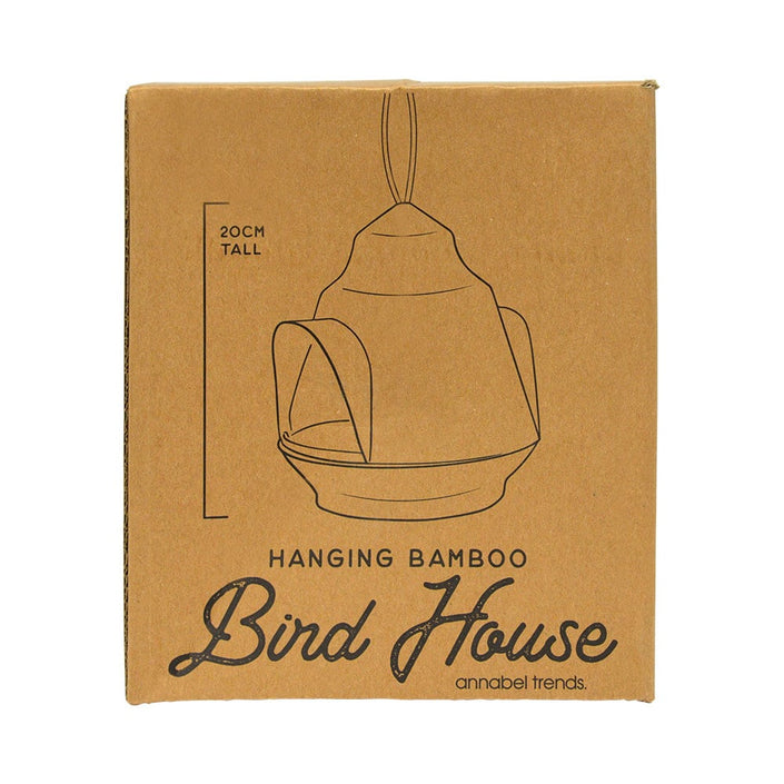 ANNABEL TRENDS Bamboo Bird House - Cream