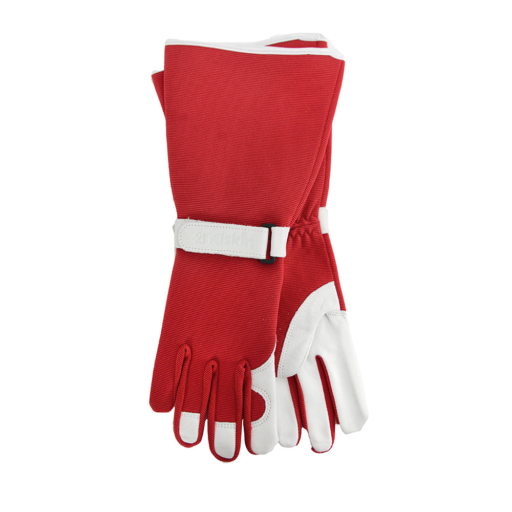 Load image into Gallery viewer, ANNABEL TRENDS 2ND Skin Long Sleeve Large Garden Gloves - Red