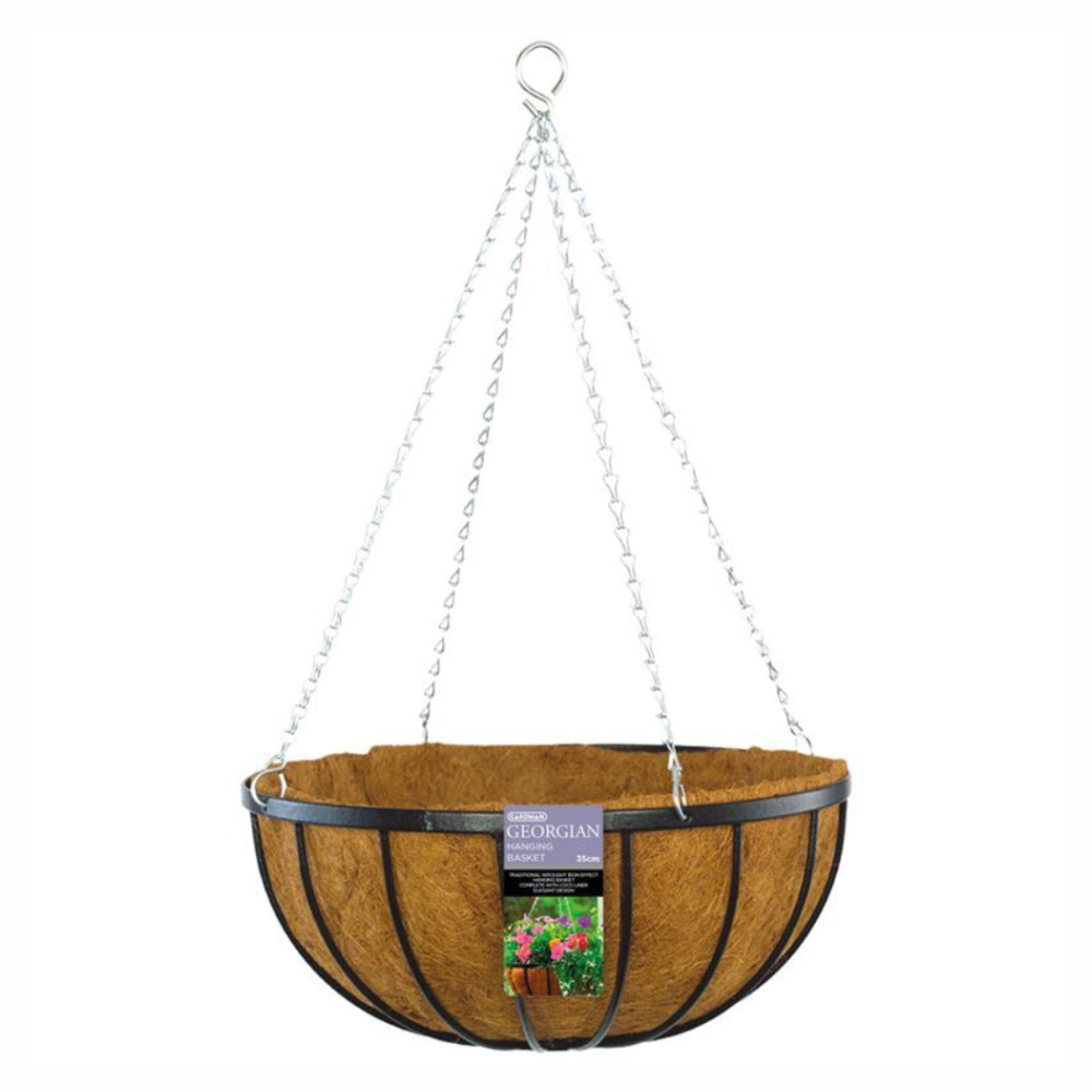 Load image into Gallery viewer, GARDMAN Georgian Hanging Basket 35cm - Steel