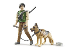 Load image into Gallery viewer, BRUDER Bworld Forest Ranger with Dog and Equipment