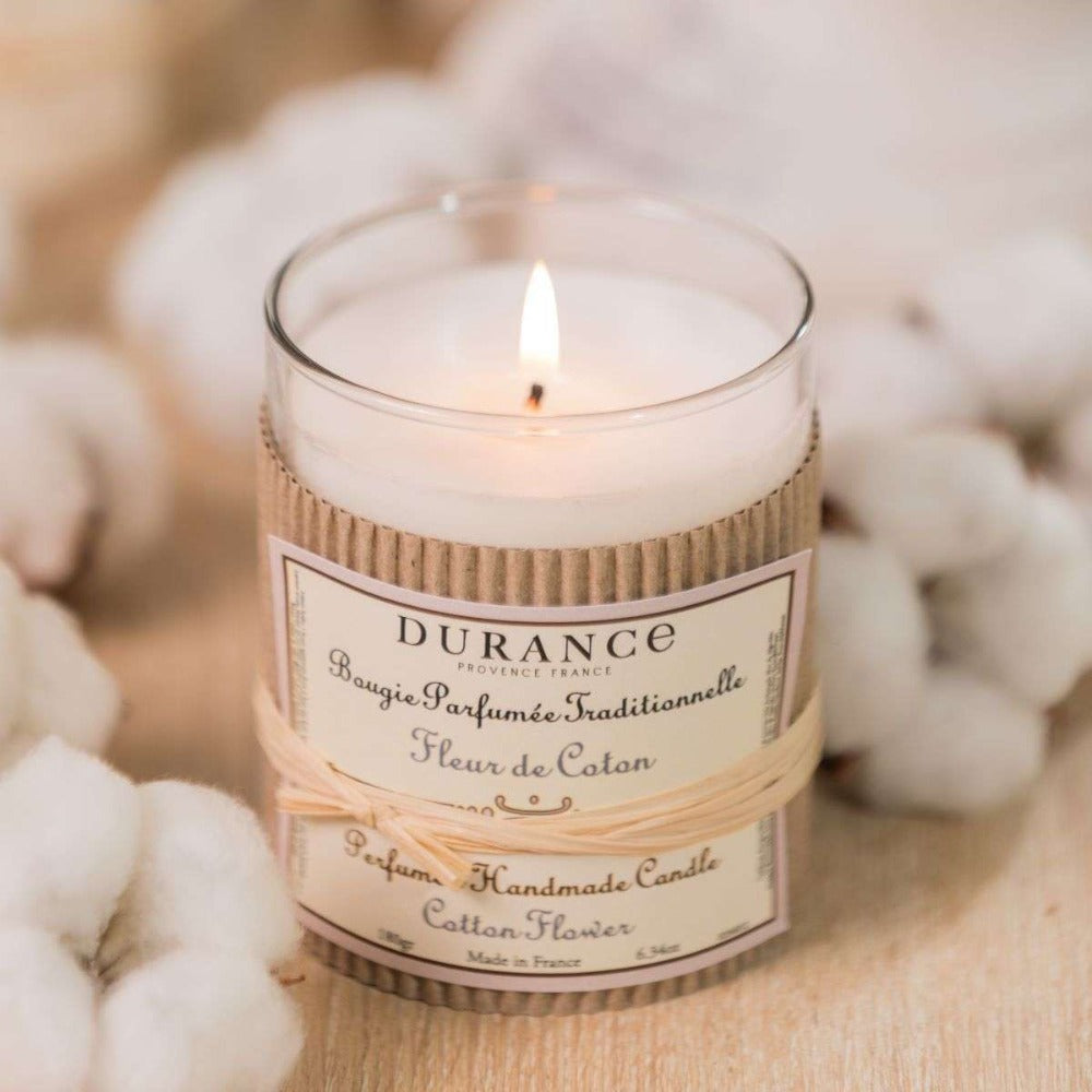 Load image into Gallery viewer, DURANCE Handcrafted Perfumed Candle - Cotton Flower
