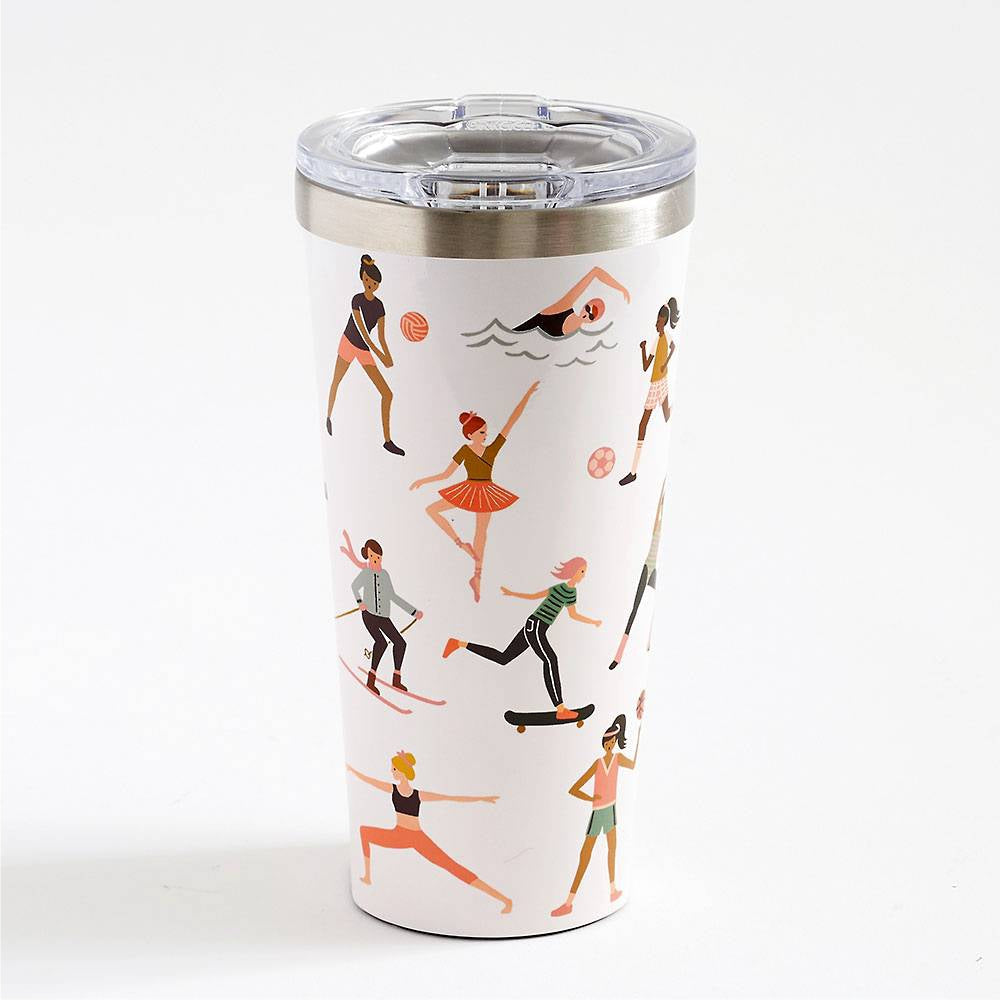 Load image into Gallery viewer, CORKCICLE x RIFLE PAPER CO. Stainless Steel Insulated Tumbler 16oz (475ml) - Sports Girls **Limited Stock**
