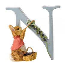 Load image into Gallery viewer, PETER RABBIT Beatrix Potter Letter N - Cotton-tail