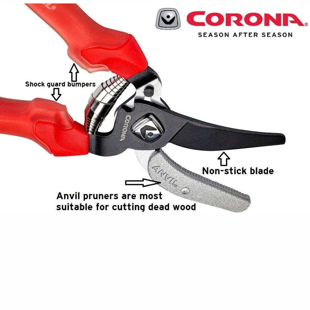Load image into Gallery viewer, CORONA ComfortGEL Anvil Pruner Secateurs - 3/4inch capacity