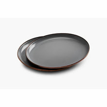 Load image into Gallery viewer, BAREBONES Enamel Salad Plate Set 2 - Slate Grey