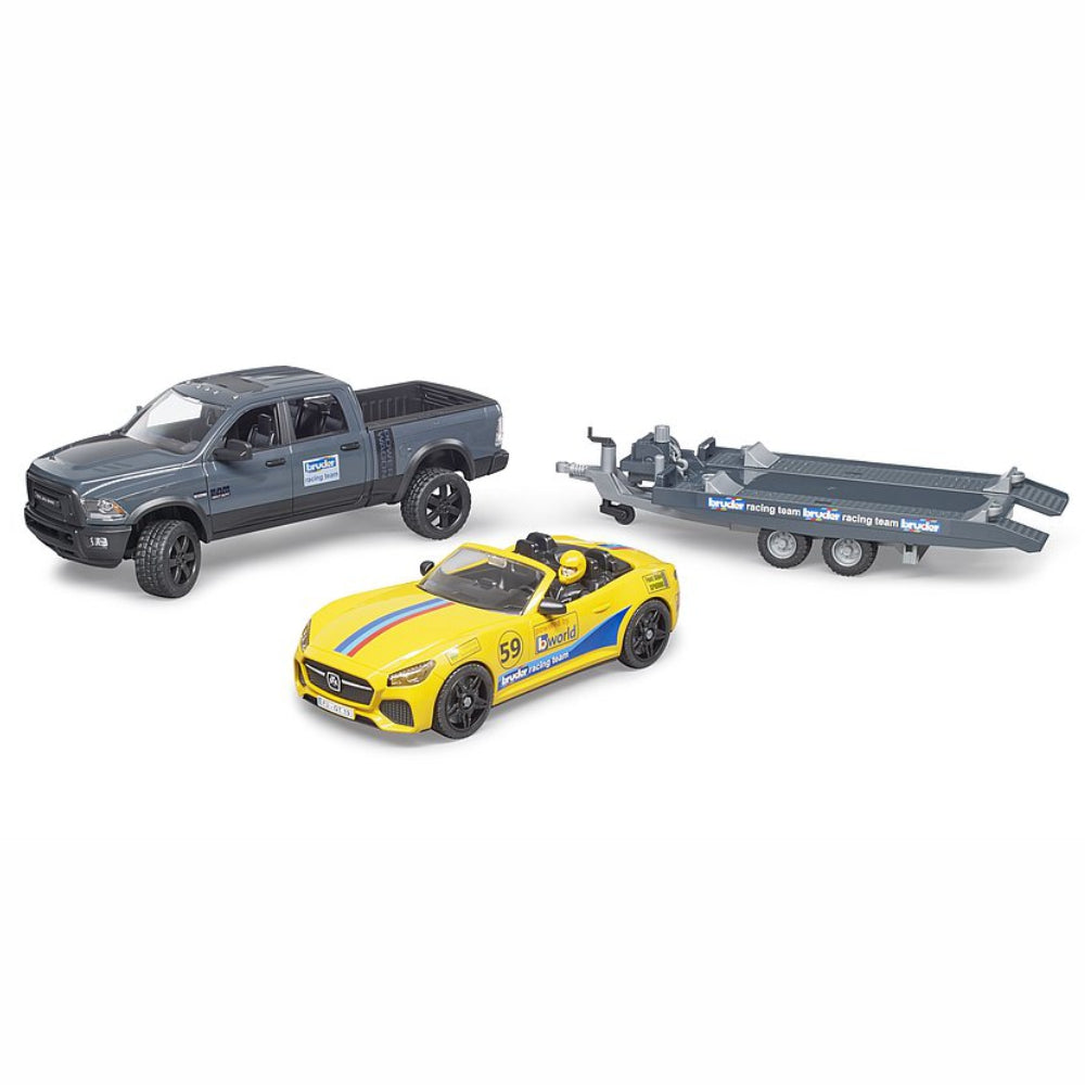 Load image into Gallery viewer, BRUDER RAM 2500 Power Wagon Utility & Bruder Road Racing Team