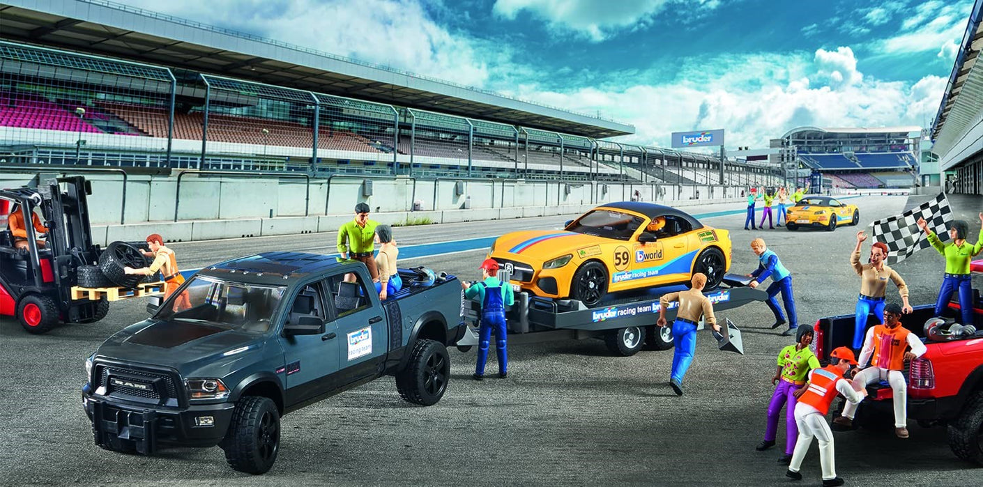 Load image into Gallery viewer, BRUDER RAM 2500 Power Wagon Utility & Bruder Road Racing Team