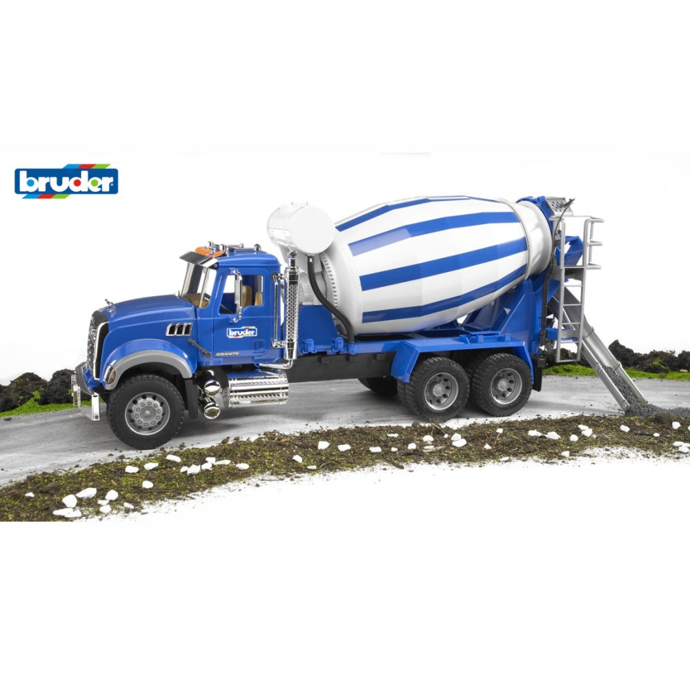 Load image into Gallery viewer, BRUDER MACK Granite Cement Mixer 1:16