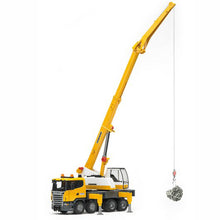 Load image into Gallery viewer, BRUDER Scania R-series Liebherr crane truck with light and sound module