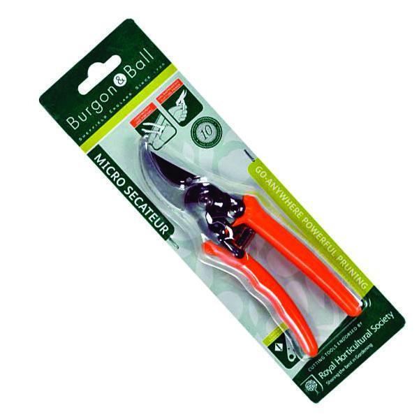 Load image into Gallery viewer, BURGON & BALL Micro Secateurs - Terracotta