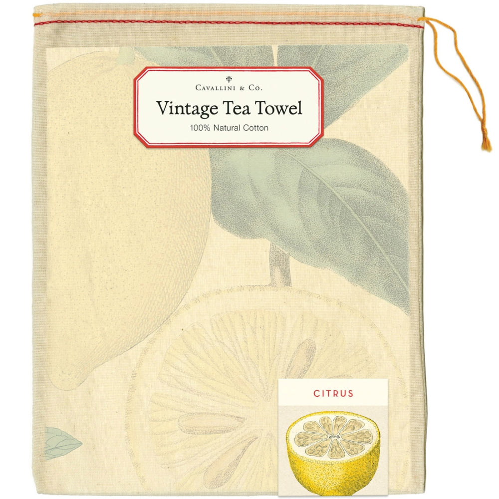 Load image into Gallery viewer, CAVALLINI & Co. 100% Natural Cotton Tea Towel - Citrus