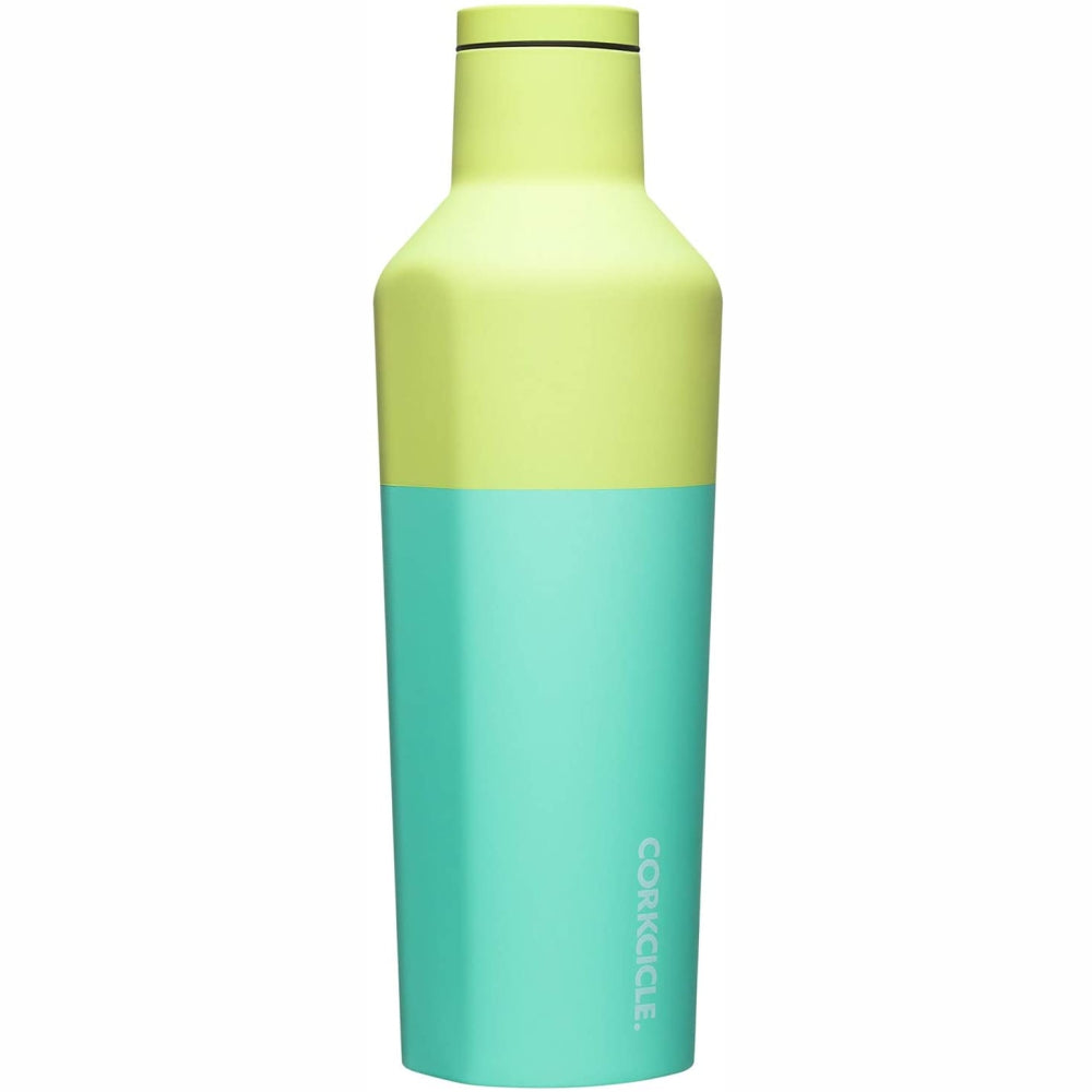 CORKCICLE * Exclusive* Stainless Steel Insulated Canteen 25oz (740ml) - Colour Block Limeade **CLEARANCE**