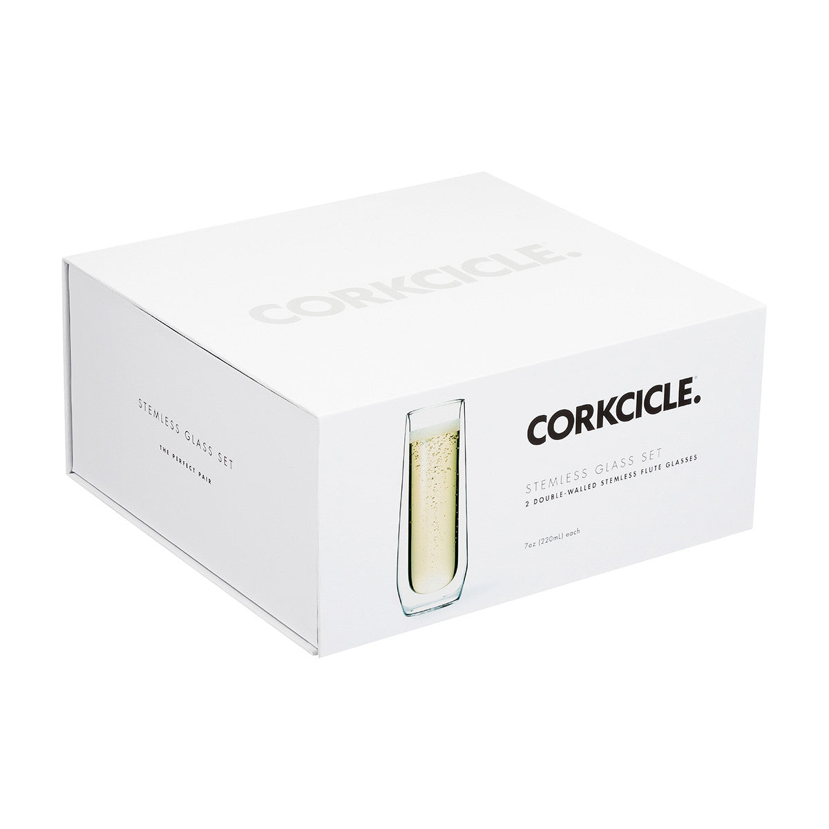 Load image into Gallery viewer, CORKCICLE Double Walled Cup Flute Glass (Pk Of 2) - Clear **Limited Stock**