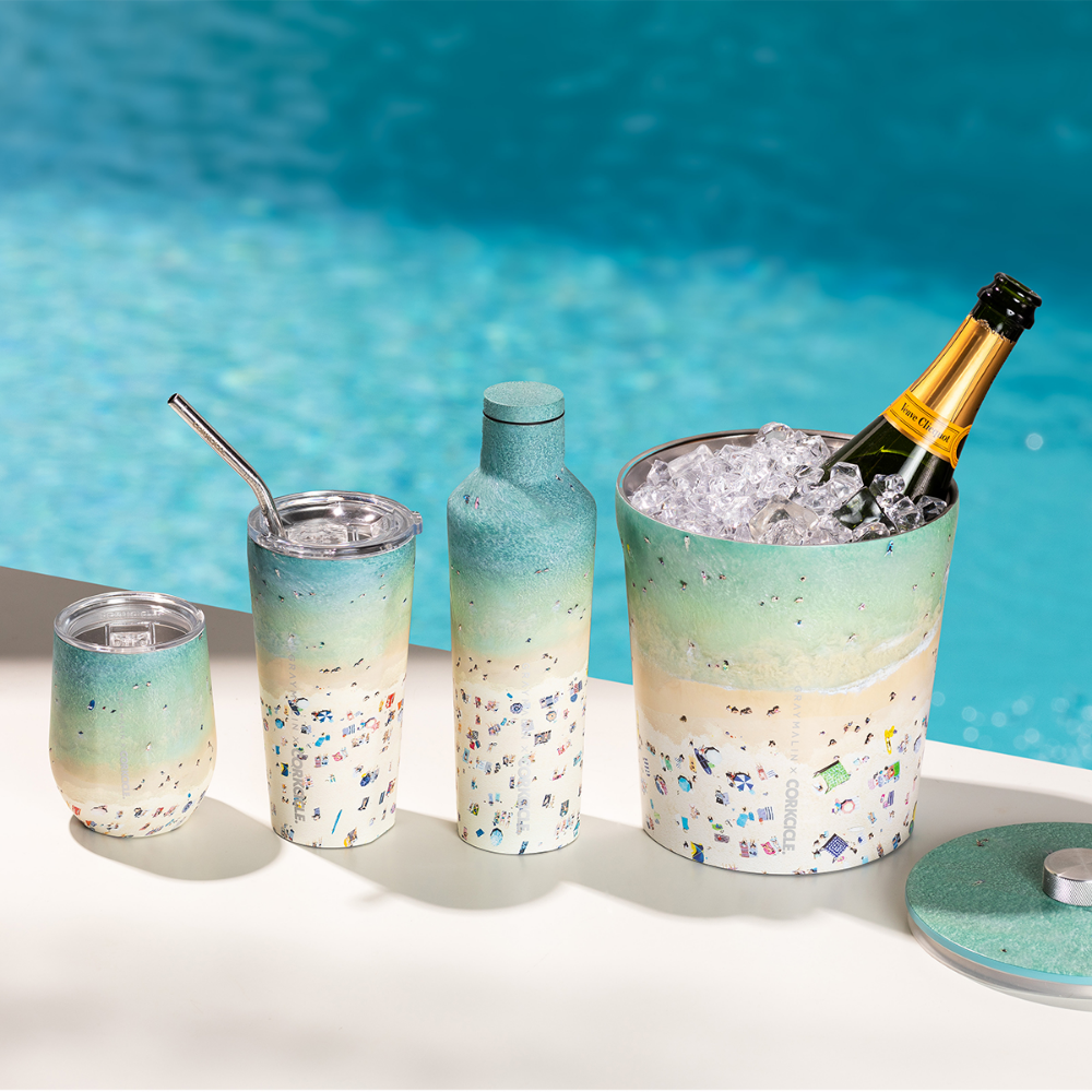 Load image into Gallery viewer, CORKCICLE Gray Malin Tumbler 475ml Insulated Stainless Steel Cup - Bondi Beach **Limited Stock**