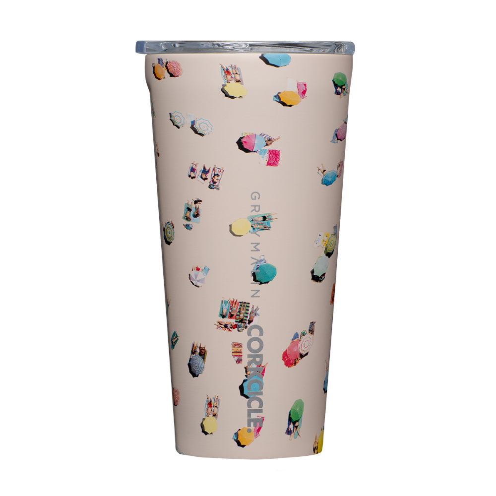 Load image into Gallery viewer, CORKCICLE Gray Malin Tumbler 475ml Insulated Stainless Steel Cup - Quint Beach **Limited Stock**