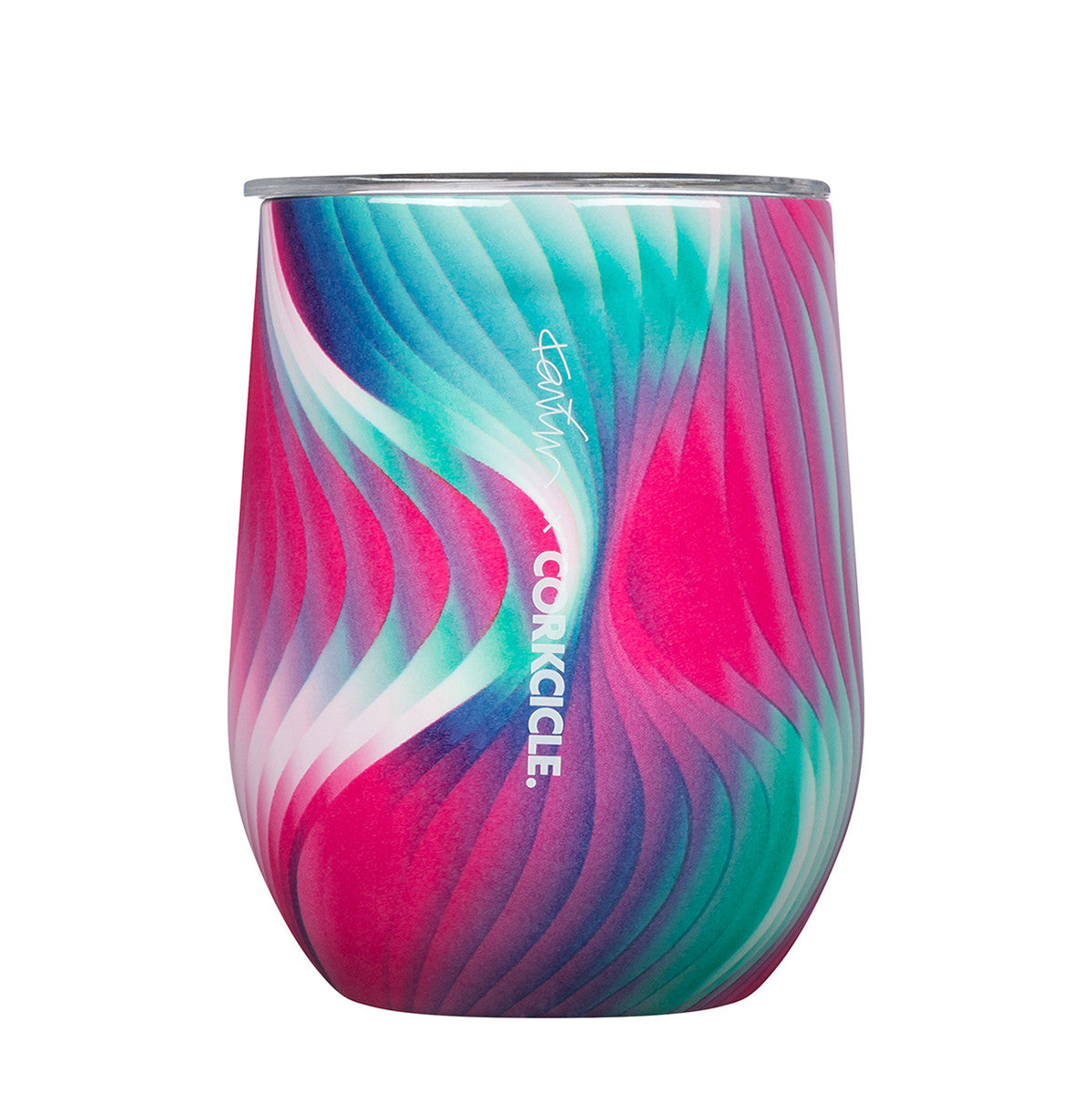 Load image into Gallery viewer, CORKCICLE x KARIM RASHID Classic Stemless Insulated Stainless Steel Cup 355ml - Electroclash **Limited Stock**