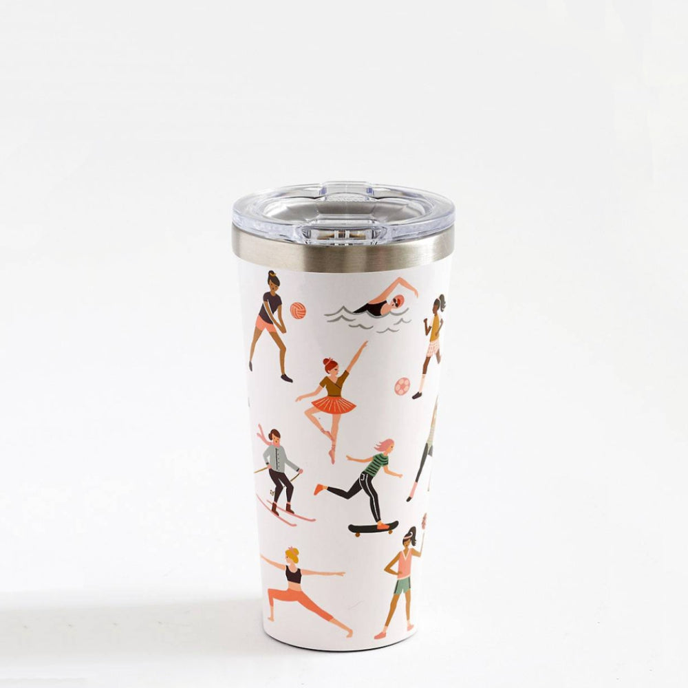 Load image into Gallery viewer, CORKCICLE x RIFLE PAPER CO. Stainless Steel Insulated Tumbler 16oz (475ml) - Sports Girls **Limited Stock**