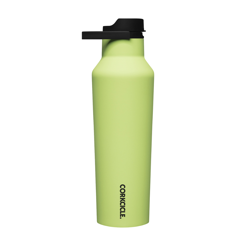 Load image into Gallery viewer, CORKCICLE Series A Sports Canteen 600ml Insulated Stainless Steel Bottle - Neon Lights Citron **Limited Stock**