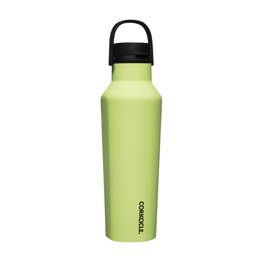 Load image into Gallery viewer, CORKCICLE Series A Sports Canteen 600ml Insulated Stainless Steel Bottle - Neon Lights Citron **Limited Stock**