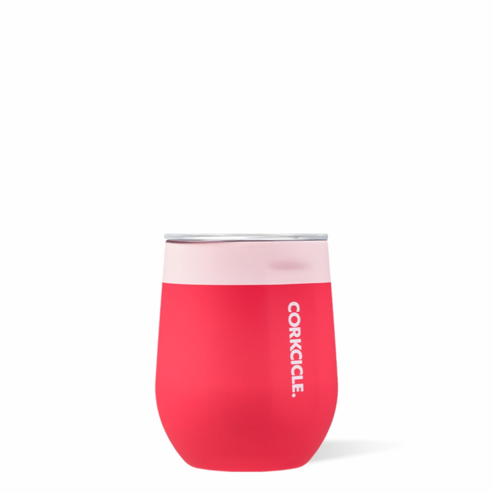 CORKCICLE Stainless Steel Insulated Stemless Glass 12oz (355ml) - Colour Block Shortcake **CLEARANCE**