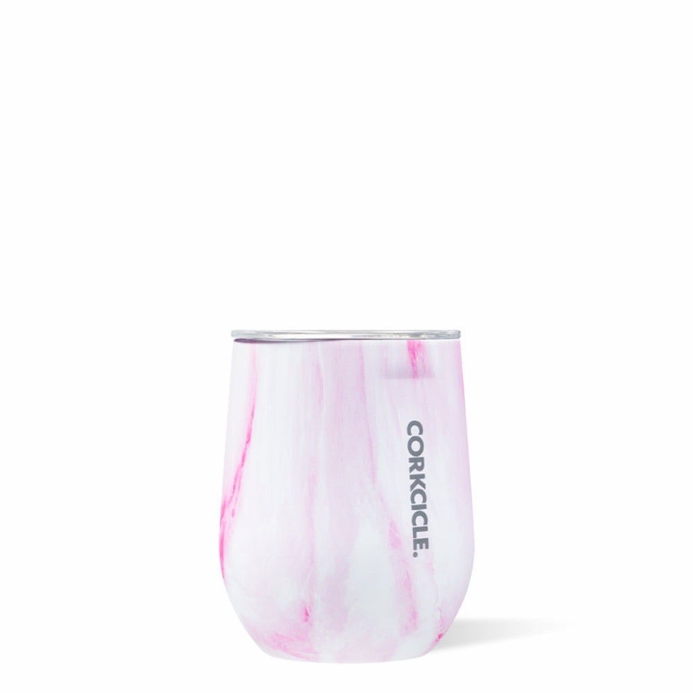 Load image into Gallery viewer, CORKCICLE Stainless Steel Insulated Stemless Cup 12oz - Origins Pink Marble **Limited Stock**