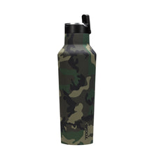 Load image into Gallery viewer, CORKCICLE Insulated Sports Canteen Bottle 20oz (600ml) - Woodland Camo **CLEARANCE**