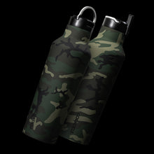 Load image into Gallery viewer, CORKCICLE Insulated Sports Canteen Bottle 20oz (600ml) - Woodland Camo **CLEARANCE**
